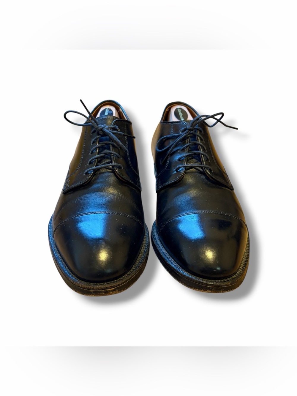 Brooks Brothers Black Cap Toe Oxford Leather Dress Shoes 9 D Made in USA - Picture 3 of 8